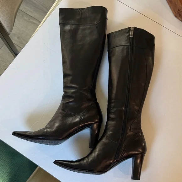 Nando Muzi Italian leather Knee-High Boots - Picture 3 of 7